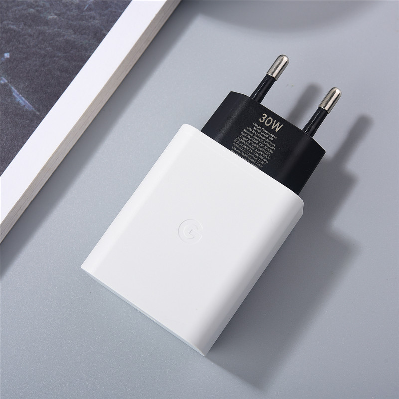 Original 30w- oplader til google pixel 9 8 7 pro  xl 3 4a hurtigopladning eu/us/uk strømadapter kompatibel med usb-c-enheder: Il