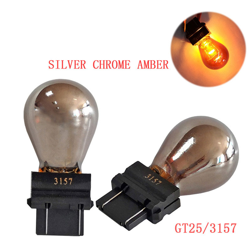 Lumière Invisible de miroir chromée 1 pièce, 3156 1176 1157 S25 12V 5W/21W BAY15D BA15D BAZ15D BAU15S voiture LED frein clignotant ampoule unique