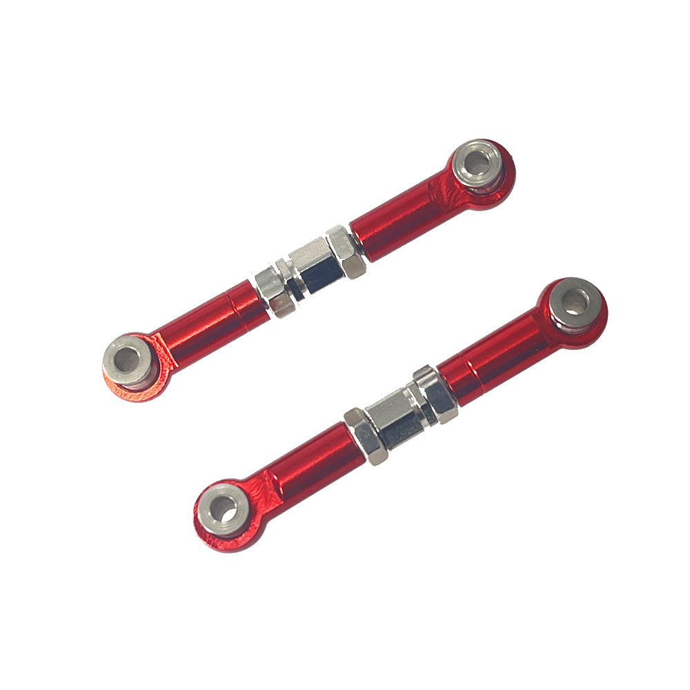 MJX Hyper Go 16207 16208 16209 16210 H16 RC coche copa de dirección de Metal juego de brazo oscilante superior e inferior soporte de torre de choque piezas de mejora: Blanco