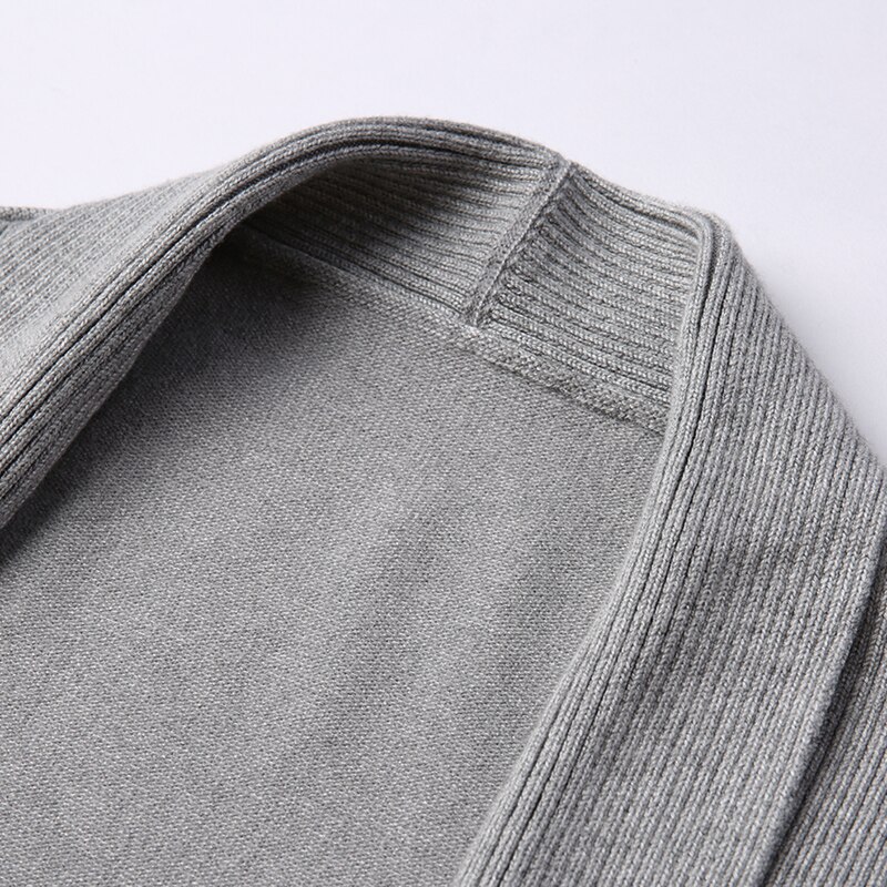 Cardigan Long en tricot pour homme, chandail de à la , coupe ajustée, pardessus tricoté, Style coréen, vêtements décontractés, automne 2022