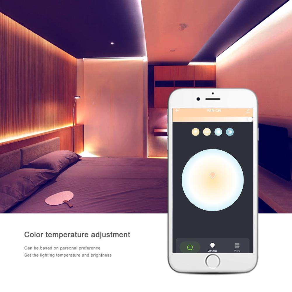 Tuya  dc12v wifi cct smart led strip stemme app kontrol 5m dæmpbar baggrundsbelysning led lampe tape kompatibel alexa / echo / google home