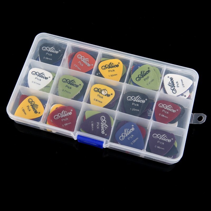 1 box Guitar Picks Classical Folk Acoustic Guitars Accessories Musical Instruments, Thickness 0.58-1.5mm 12