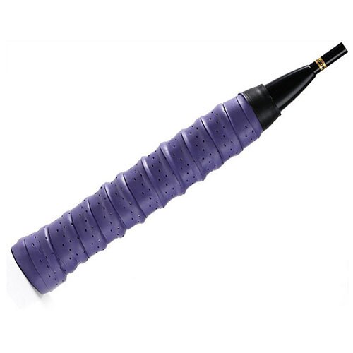 Raqueta de bádminton gruesa, cinta para la empuñadura, cinta para absorber el sudor, antideslizante, accesorios para Bádminton: purple