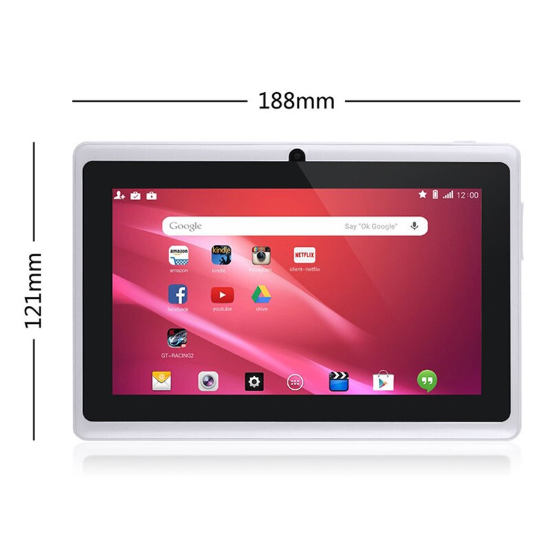 ¡Novedad! 1pc tableta de tableta de 7 pulgadas 4GB ROM Android 4,4 Quad Core para Q88 cojín para niños