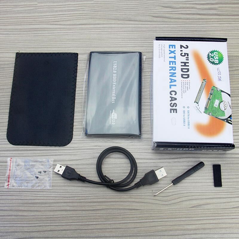 Portable Mobile Hard Disk Box 2.5-Inch Ide Parallel Port High-Speed Hard Disk Box External Storage