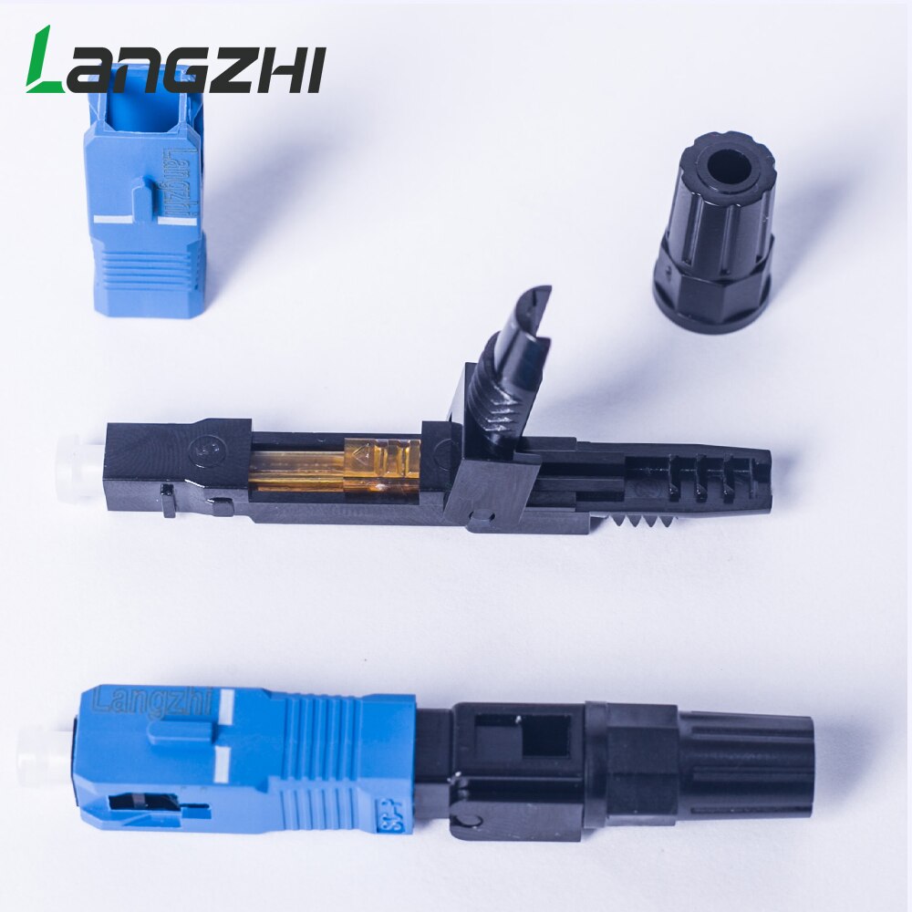 SC UPC Fiber Optic Fast Connector 100 SC FAST conn... – Grandado