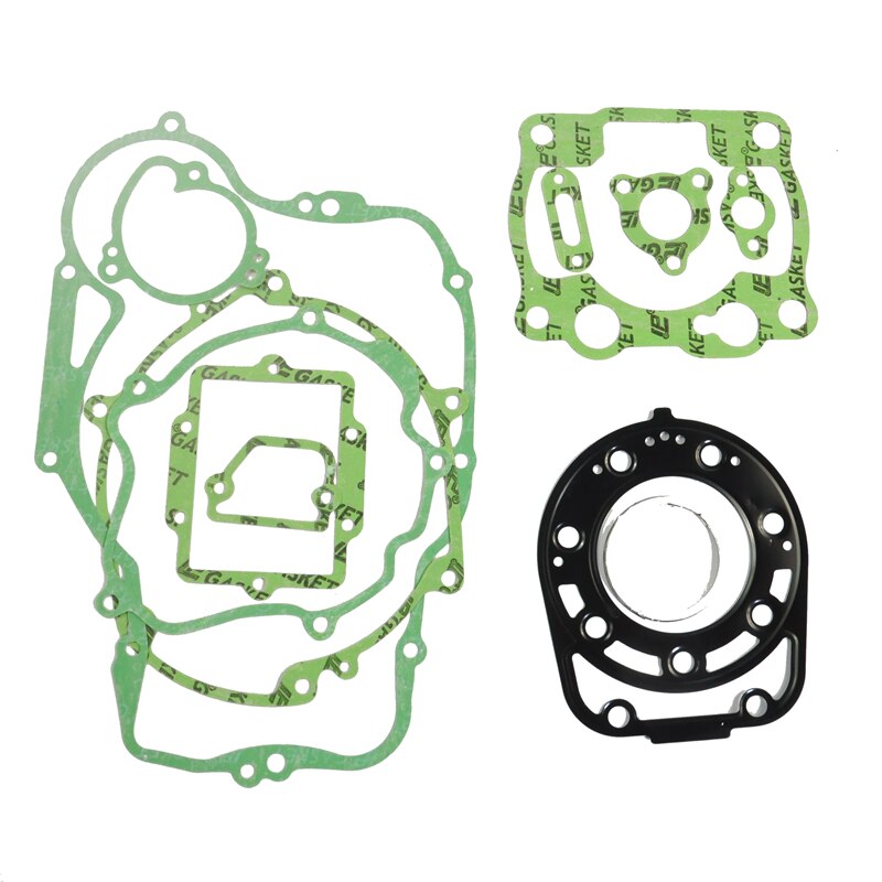 Motorcycle Full Engine Rebuilding Kits For Kawasaki KDX250 91-94 Motor Bike Cylinder Crankcase Cover Top End Complete Gasket Set