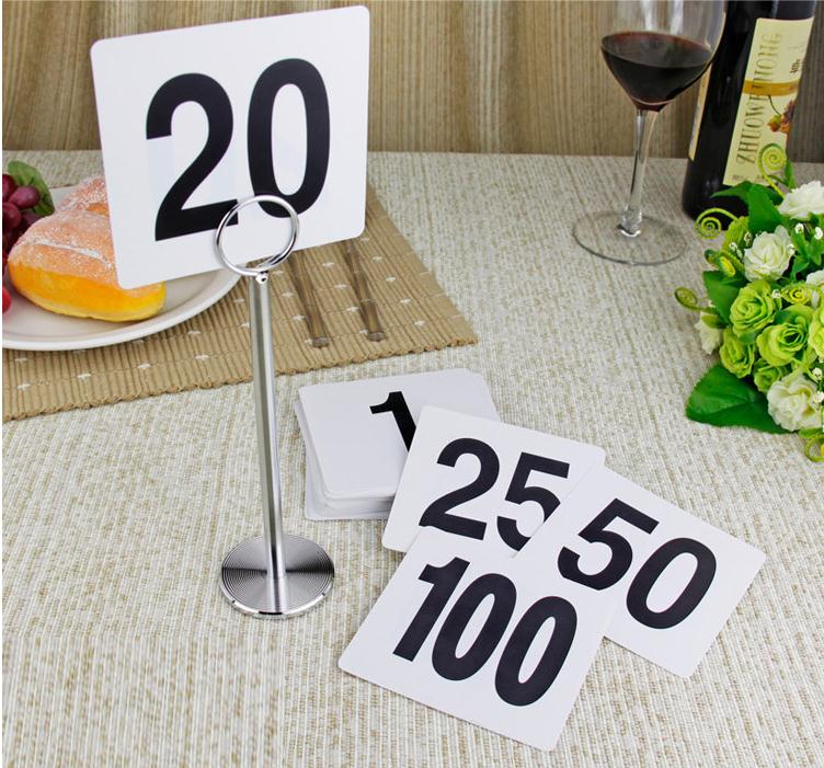 1 25 Tafel Nummer Plastic Kaarten Bruiloft Accessoires decoratie Digitale Kaart zitplaatsen kaarten 25 Stks/partij