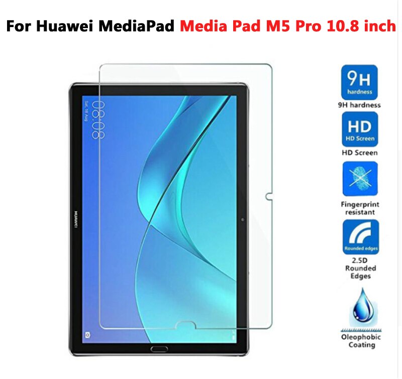 Gehärtetem Glas Für Huawei MediaPad T5 10 Glas Tablette Bildschirm Schutz Für Huawei Mediapad M5 Lite 10 C5 8,0 M3 m2 10,0 8,4 Film: M5 Profi 10.8 Zoll