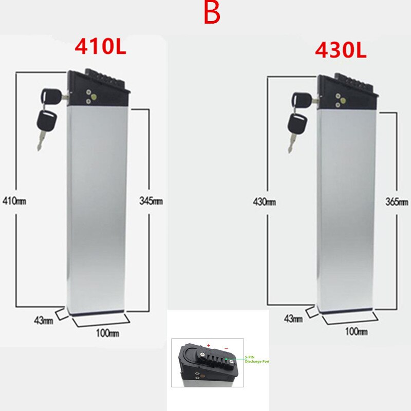 Vouwen Ebike Batterij Box Dch Serie Elektr Bike Ingebouwde Batterij Case Voor MX01 Samebike LO26 20LVXD30 Lectric Xp mate X