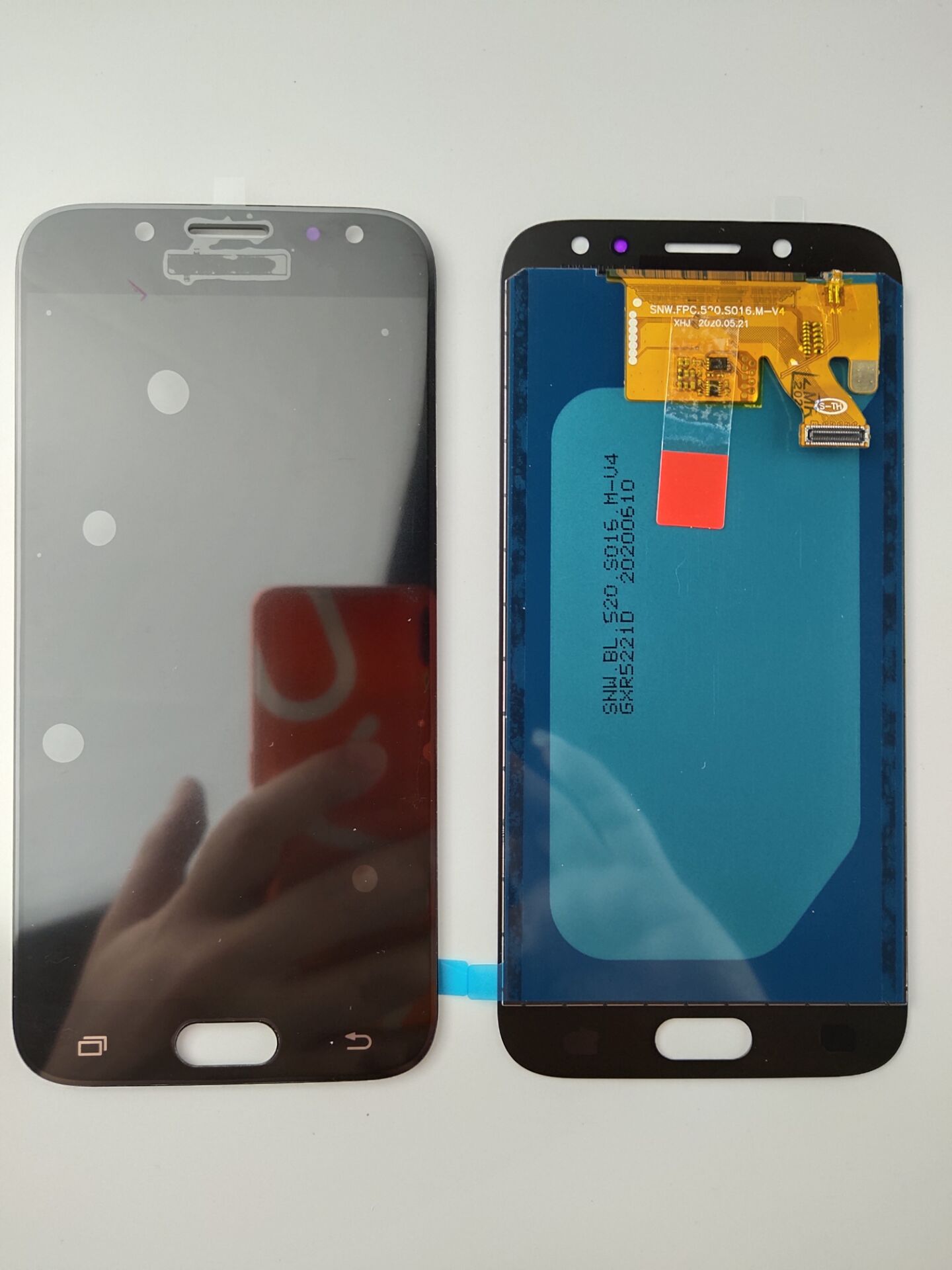 Tft incell lcd samsung galaxy  j5 j530 j530f sm -j530f kosketusnäyttö digitoija lcd-näyttö säädä samsung  j5 j530: lle