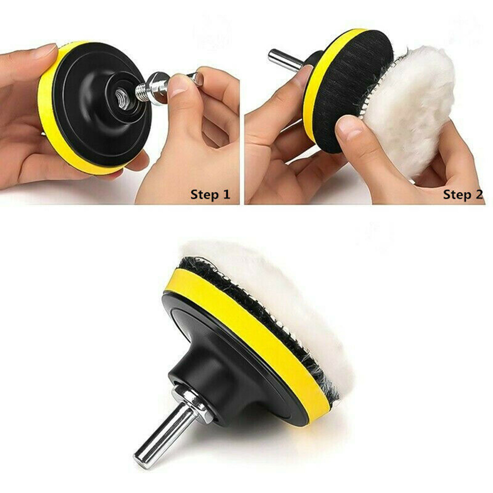 22pcs 3Inch Polishing Waxing Pads For Pneumatic Electric Polishing Machines Car Polisher Detail Polishing