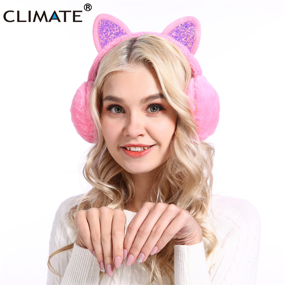 Klima kvinder kid søde ørebeskyttelser øreklodser børn dejlige kat øreprop varmere dejlige varme øreklemmer til børn kvinder teenager piger