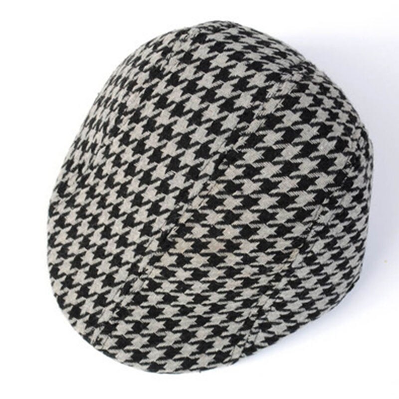 Klassisk gitterlinne bomullsberet hatt vår vinter mössa bekväm andas mössa för barn barn pojke 25*19*11cm: 09