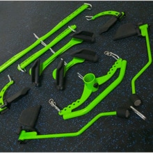 Training back muscles rowing high position pull down low pull handle fitness equipment accessories pull back handle