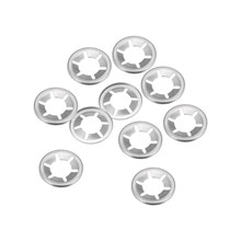 UXCELL-arandelas Starlock de diente interno M14, arandelas de 13,5mm, diámetro exterior, 10 Uds. Diámetro exterior de 28mm Herrajes de juntas de acero inoxidable para equipos de maquinaria