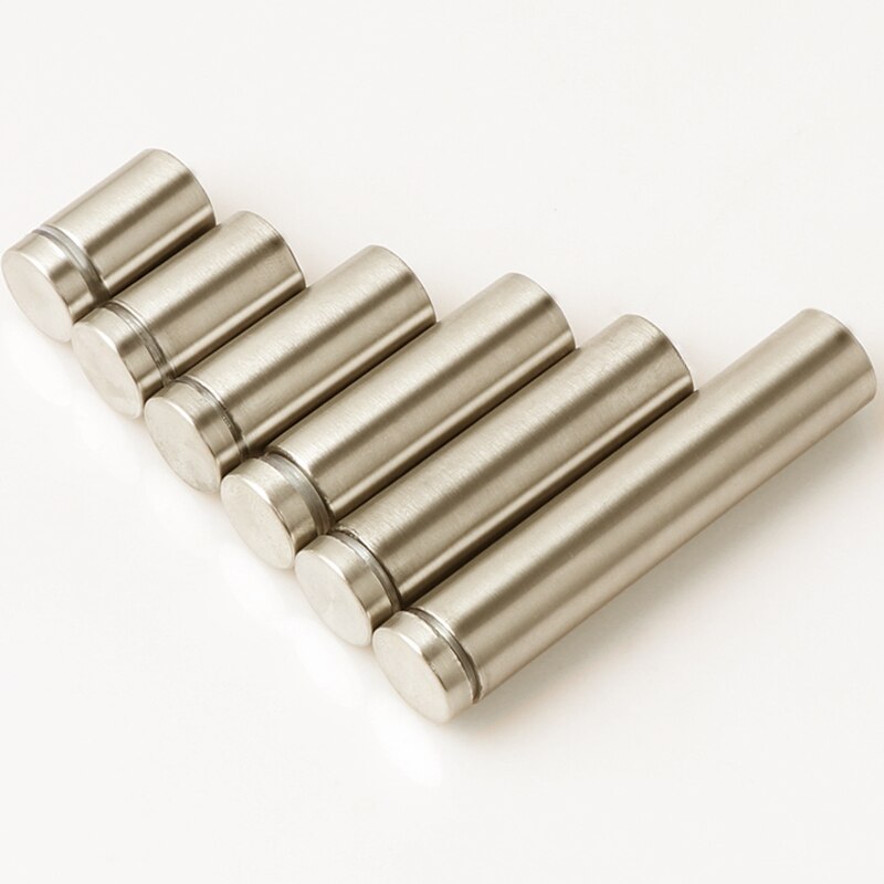 10PCS Glass Fasteners 25mm Stainless Steel Acrylic Advertisement Standoffs Pin Nails Billboard Fixing Screws Hardware