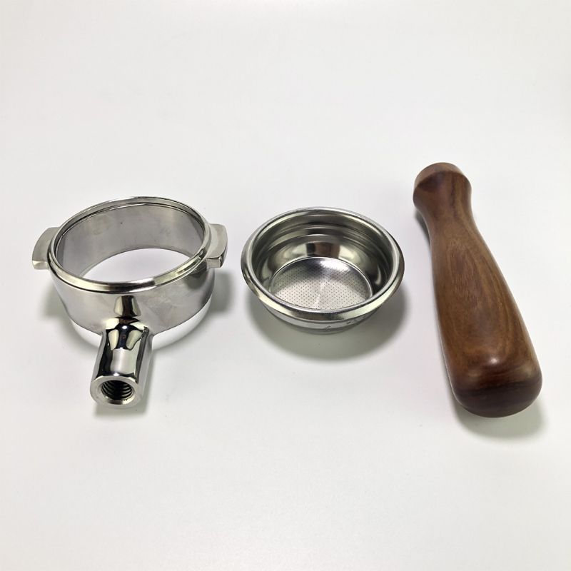 Coffee Machine Handle Universal 58mm Commercial Accessories Solid Wood Set Q39B