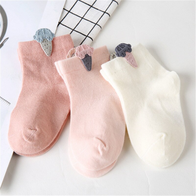 Kids Baby Boys Girls Socks Cotton Breathable Soft Baby Socks Brand Lovely Unisex Baby Socks 1Pair By Random 0-3Years