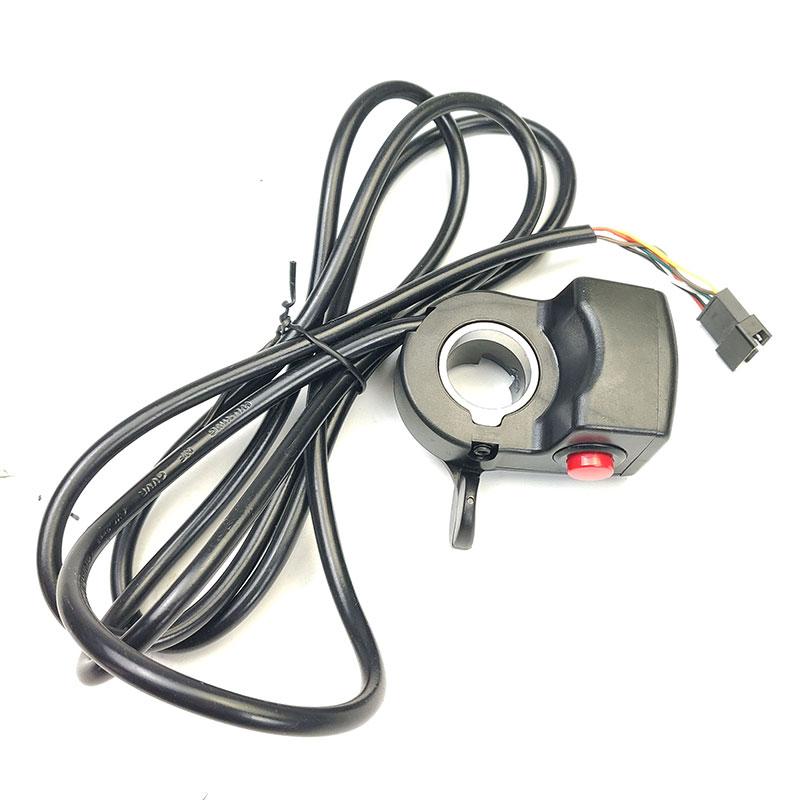 SOMEDAY Electric Bicycle Finger Throttle with Battery Power Indicator 15DX for 36V / 48V Ebike Wuxing Brand Thumb Throttle