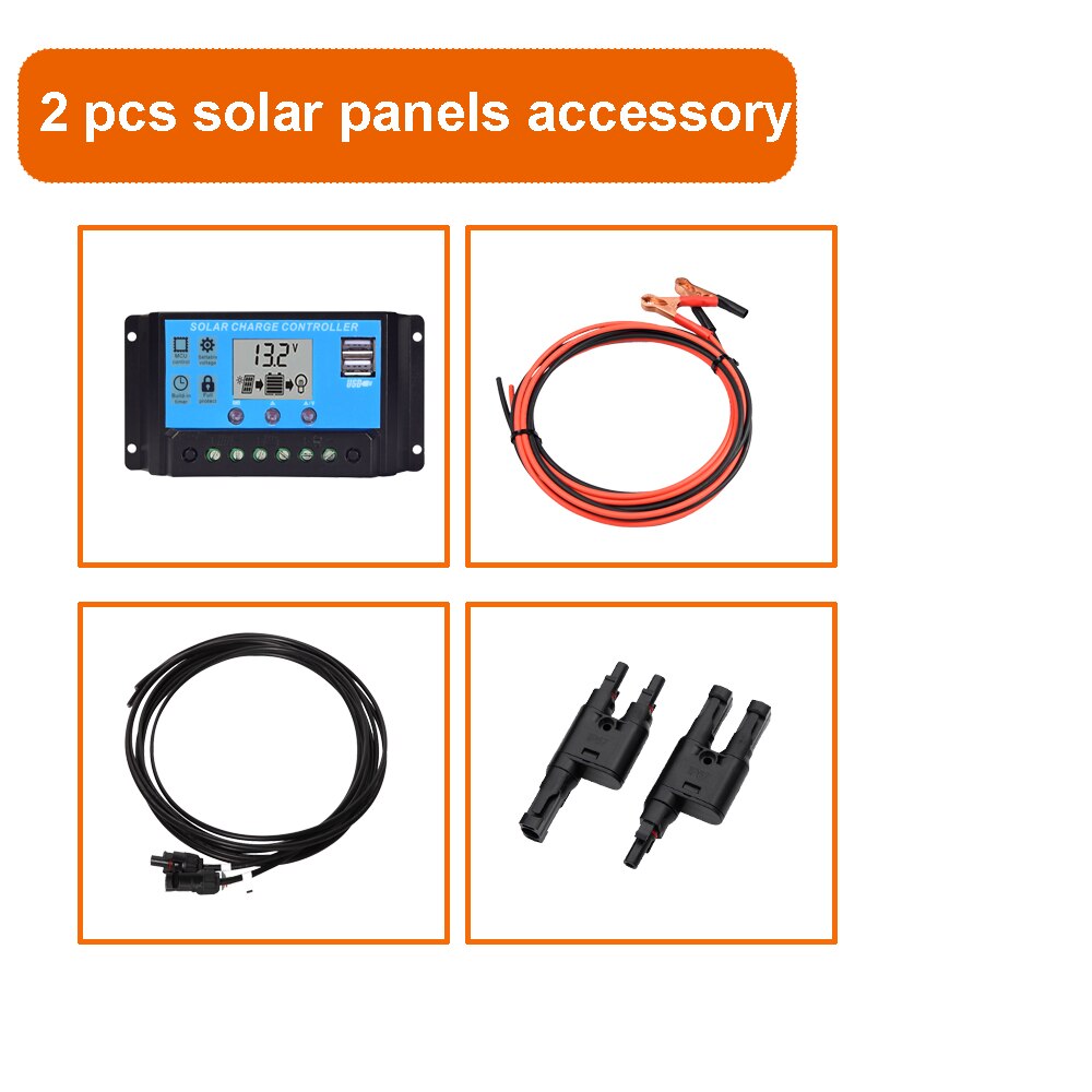 10A 20A 30A 40A Controller Kit Different configurations of solar panel accessories photovoltaic cable controller connector joint