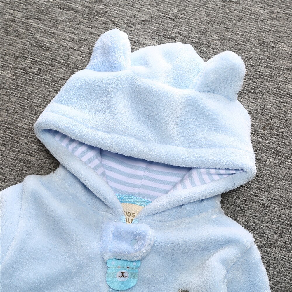 Herfst Winter Kerst Meisje Kleding Soft Fleece Een Stukken Jumpsuits Pyjama 0-24M Baby Jongens Kleding baby Footies