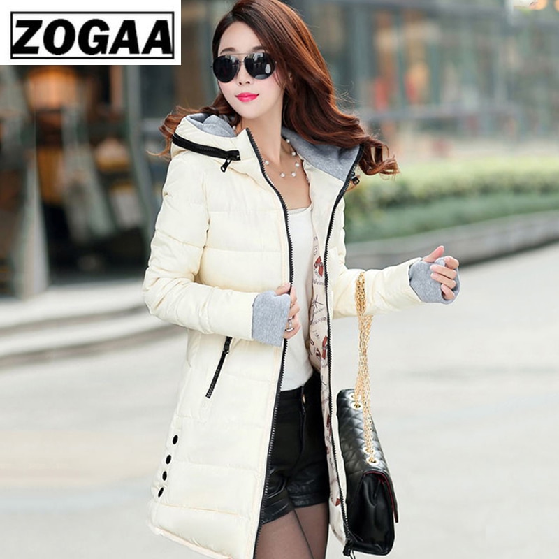 Abrigo con capucha de invierno para mujer de talla grande, Color caramelo, chaqueta acolchada de algodón, Parka larga para mujer, chaqueta acolchada para mujer