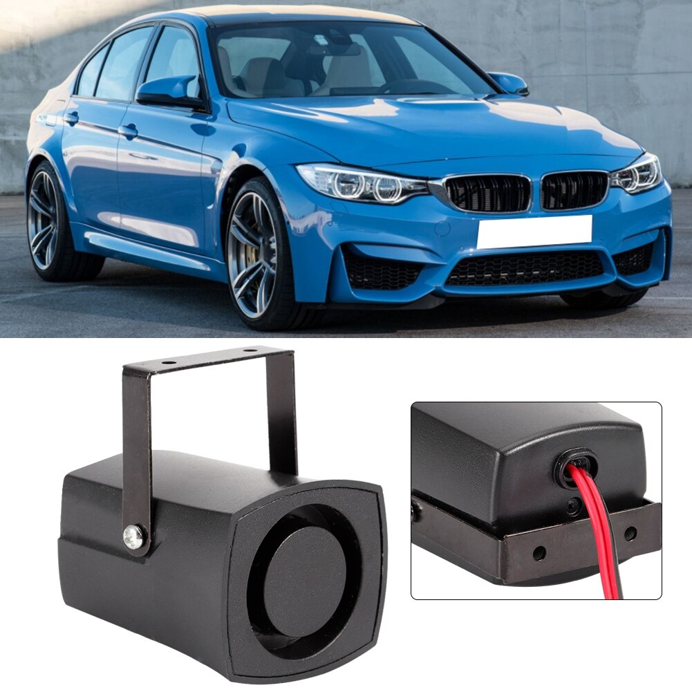 Auto luchthoorn universeel 12v 115db auto achteruitrij alarm achteruitrij hoorn pieper zoemer zwarte auto accessoires