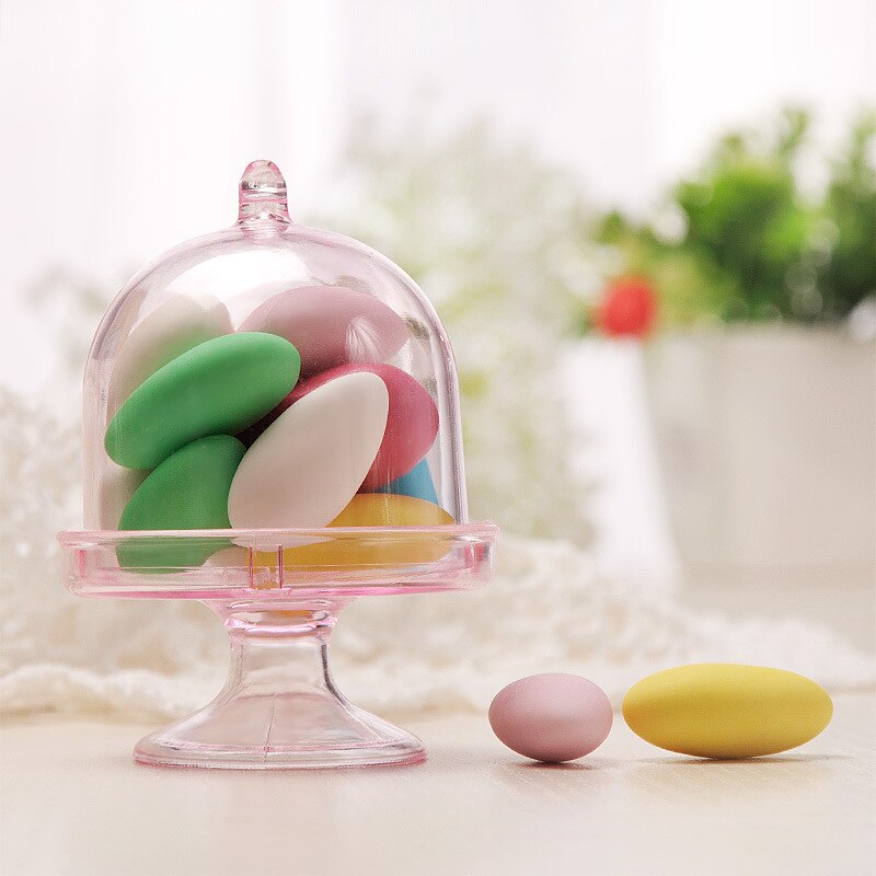 12 Pcs Transparante Plastic Snoep Dragees Geschenkdozen Bruiloft Macaron Doos Chocolade Cokie Cake Doos Bags Wrapping Levert