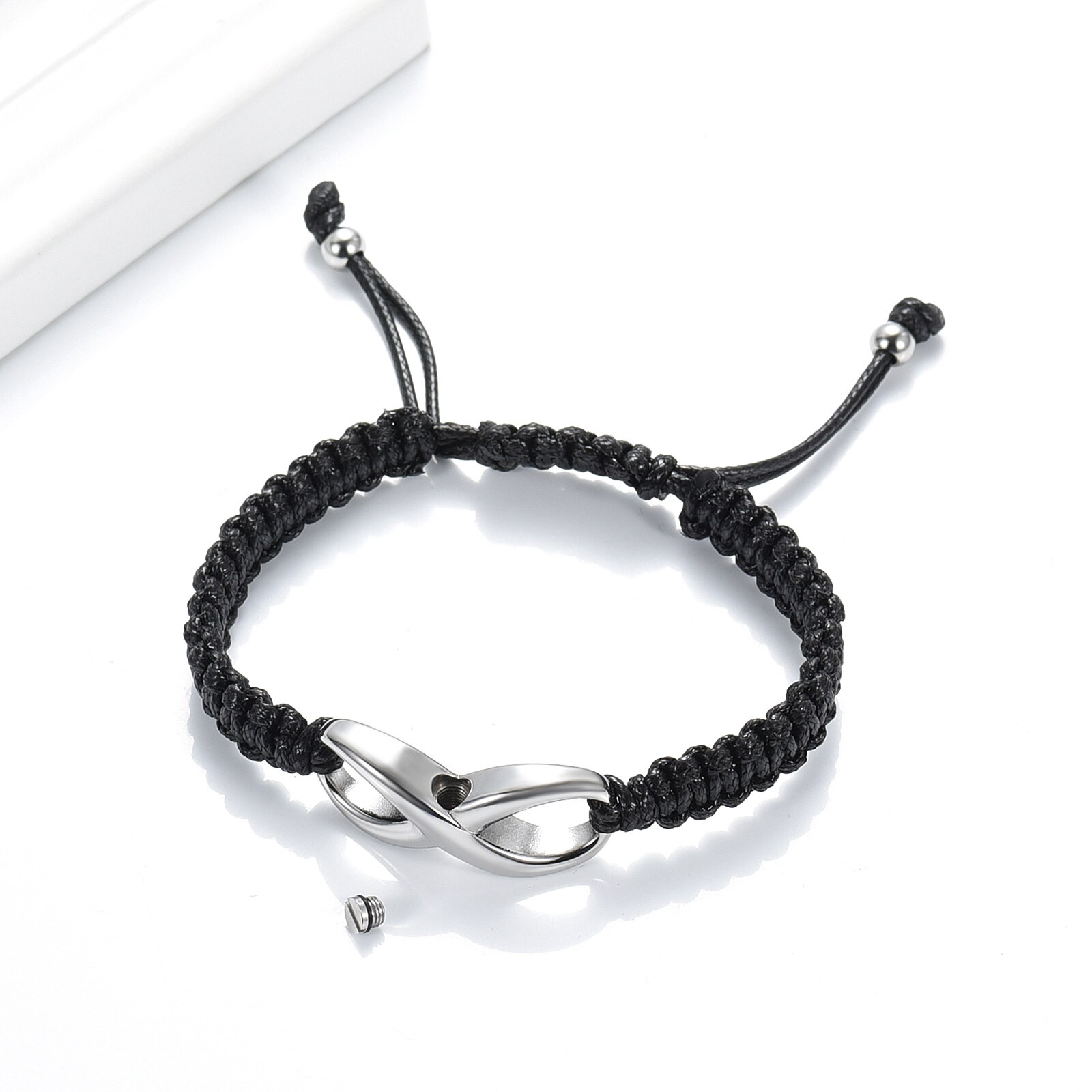 Crematie Sieraden Infinity Urn Armband Voor As Voor Vrouwen/Mannen Kunstmatige Gevlochten Verstelbare As Bangle Voor Geliefde