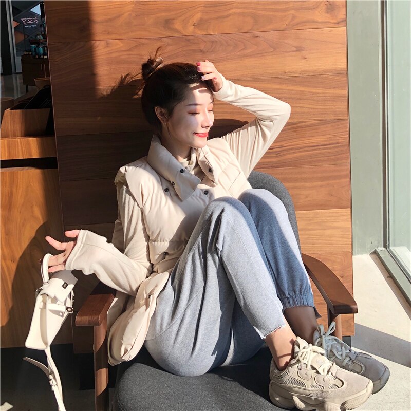 Vrouwen Winter Mouwloze Vesten 3 Kleuren Herfst Bedekt Knop Casual Warm Uitloper Jas Zwart Wit Vrouwelijke Vest