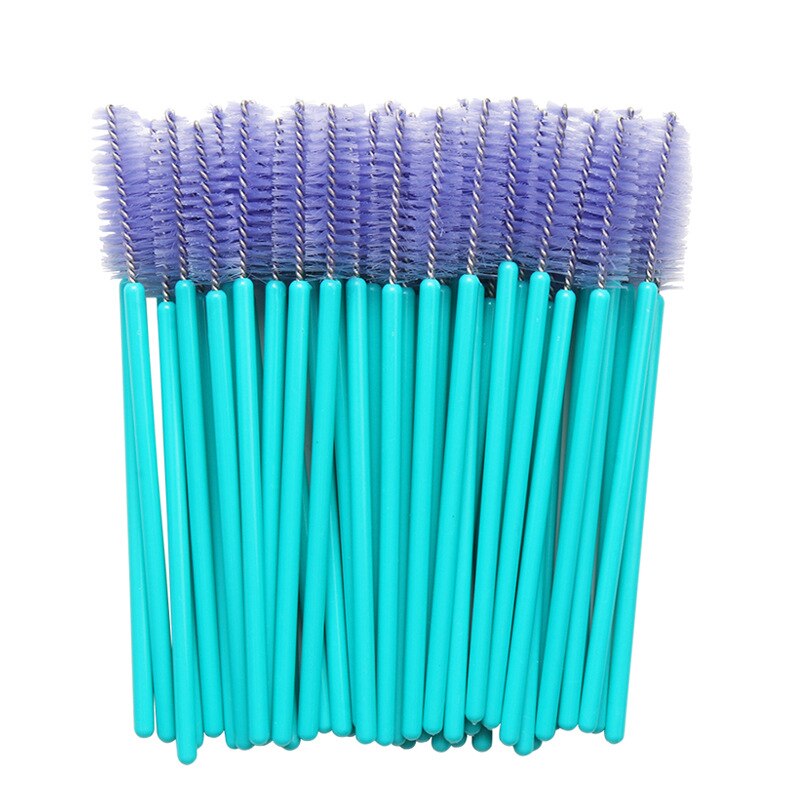 50 stk/pakke engangs øjenvippe børste øjenvippe makeup børste mini mascara wands børste øjenvippe forlængelse makeup værktøj: Aa100-06