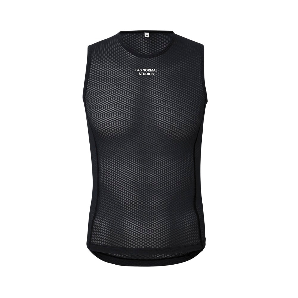 Men Mesh Breathable Sleeveless Base Layer Black Cycling Pro Team Underwear Quick dry Road shirt