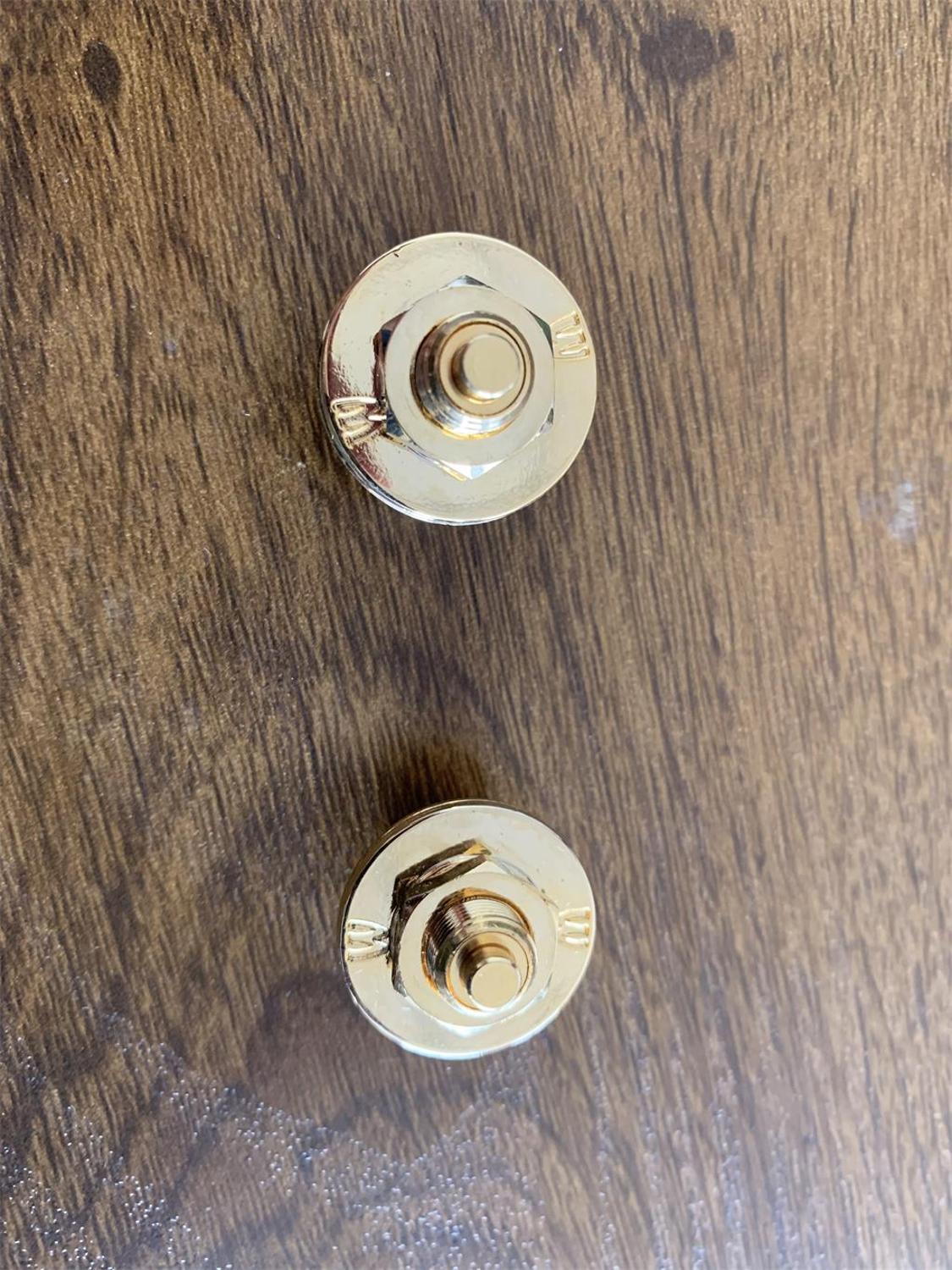 Original 1 Set(2 pieces with screws) Guitar Strap Lock Button Safely for all Electric Bass and Guitars