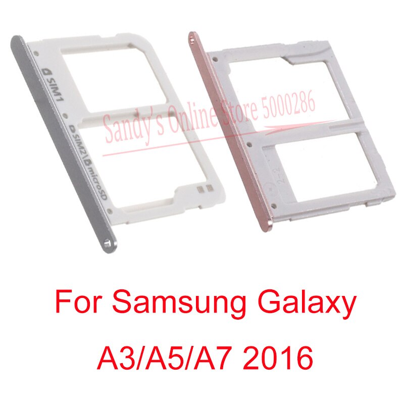 Goede Voor Samsung Galaxy A3 A5 A7 Sim-kaart Lade Houder Reader Slot Voor Samsung A310 A510 a710 Onderdeel