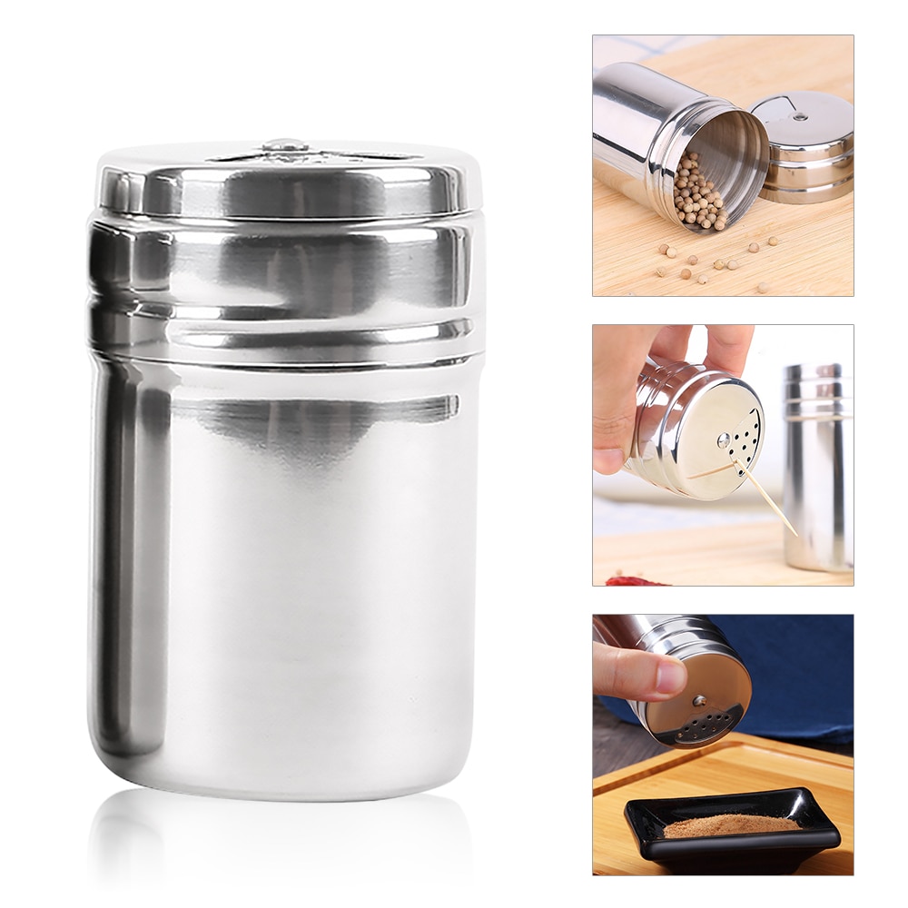 Multifunctionele Gadgets Voor Keuken Gereedschap Roestvrij Staal Kruidkruik Baggeren Zout Kruiden Shaker Suiker Zout En Kruiden Peper kan