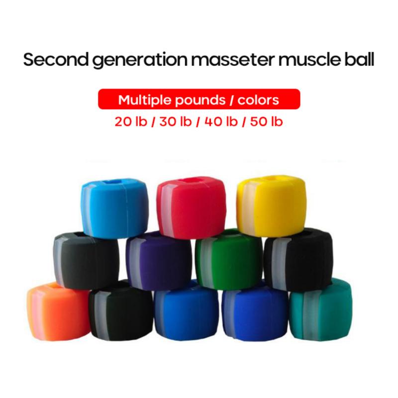 20~50 Bls Jaw Exercise Ball Muscle Fitness Ball Neck Face Toning chew ball bite breaker training Jaw Muscle Training Face Lift