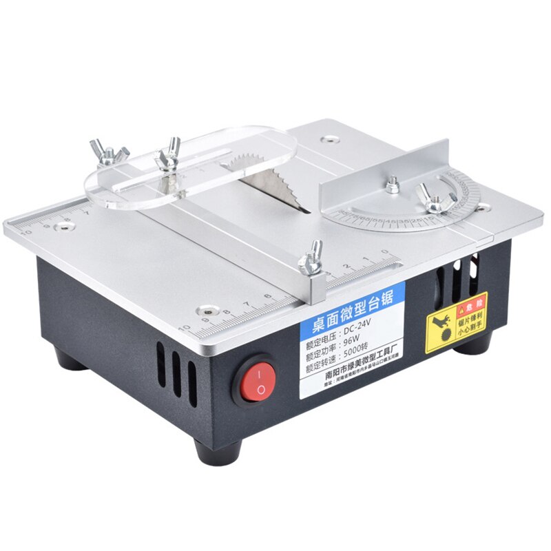 Small Table Saw Multifunctional Desktop Aluminum Alloy Wood Bamboo Stick Cutting Machine Handmade DIY Cutting Machine YZ