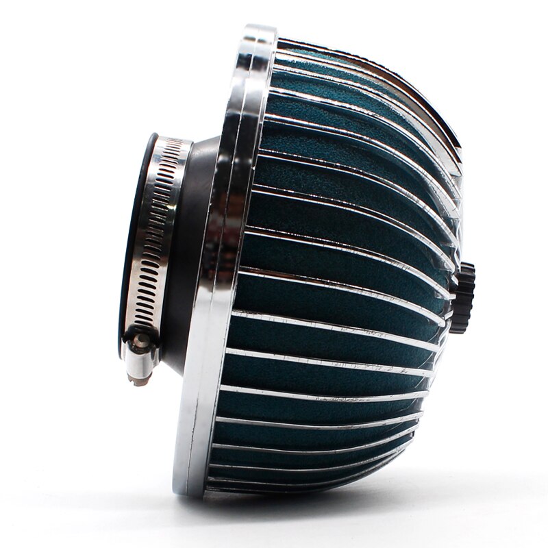 Filtro aria universale per auto 76MM aspirazione pulita cono tondo ad alta portata filtro aspirazione aria auto kit induzione testa fungo