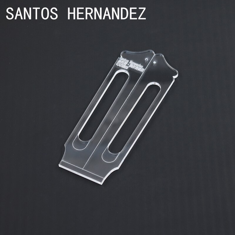 Famous Classical Guitar Head Template Shape Chord Knob Hole Site Making Tools Transparent Acrylic Template Guitar Making Mold: SANTOS HERNANDEZ