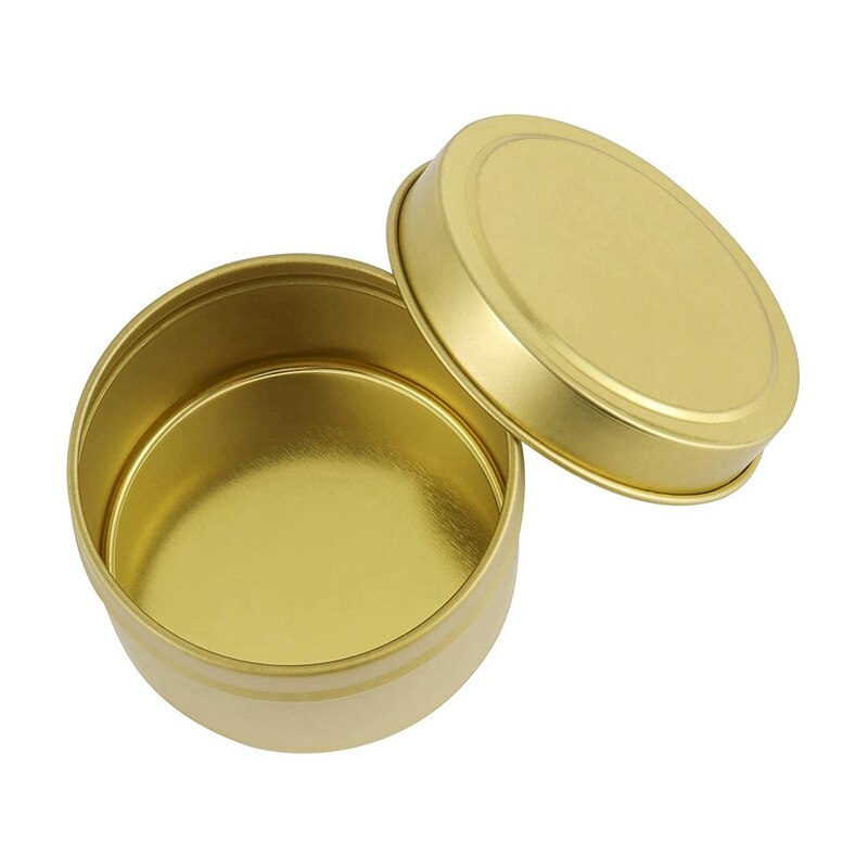 Lattine di latta per candele 24 pezzi con coperchi, 8 una volta, barattoli di candela in metallo per candele fai-da-te, arti e mestieri, bomboniere e regali