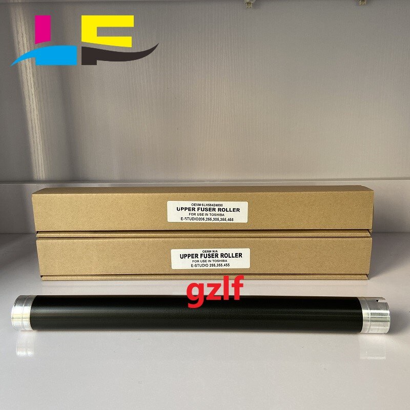 Black upper fuser roller for Toshiba E 255 256 305 306 355 356 455 205 OEM