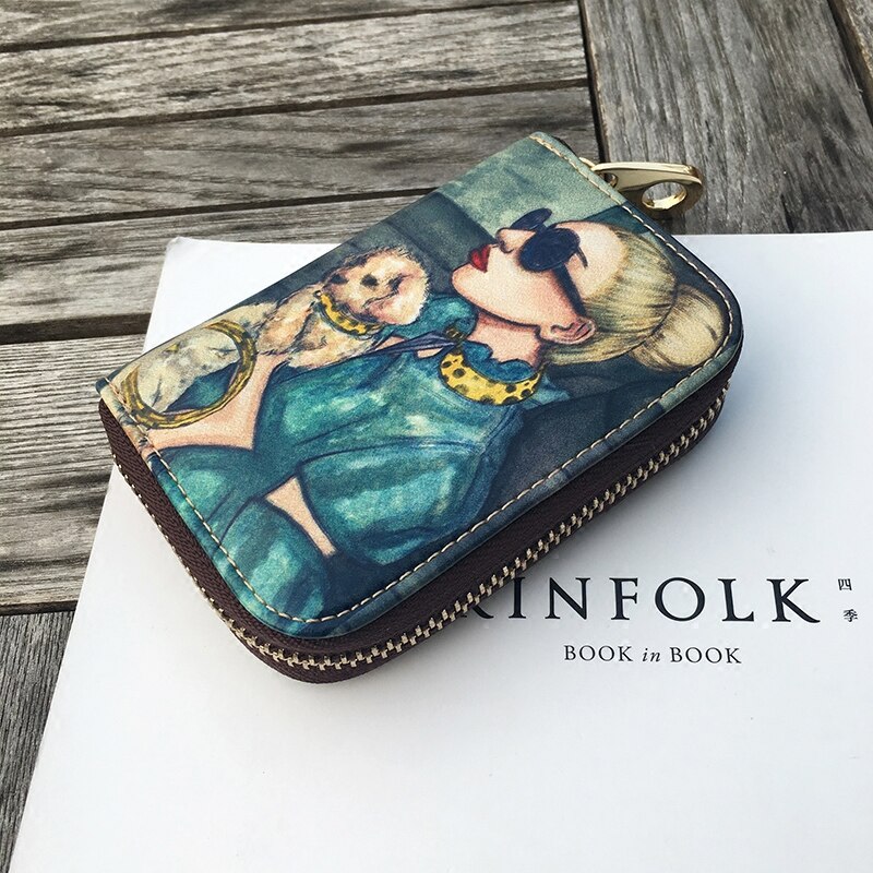 Famous Brand Credit Card Holder Porte Carte Printting Cartoon Children's Purse Card Wallets Monederos Para Mujer