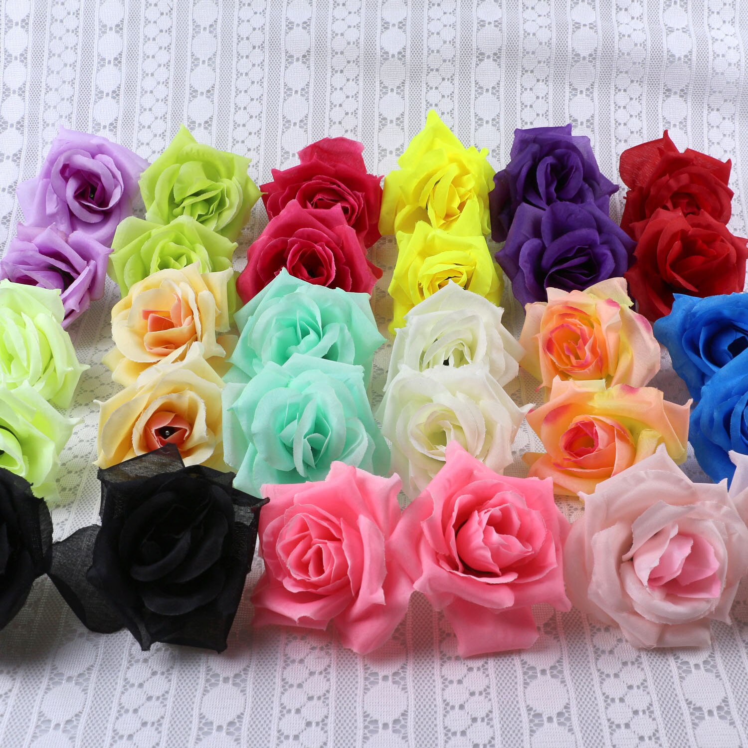 Dark purple Rose Flower Heads 10-Pack Artificial Roses Perfect for Wedding Decorations Baby Showers Crafts: mix