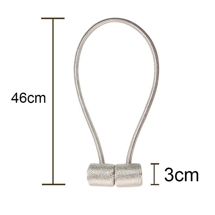 Support de rideau magnétique moderne à cordon tissé, 1 pièce, accessoire pour rideau décoratif pratique