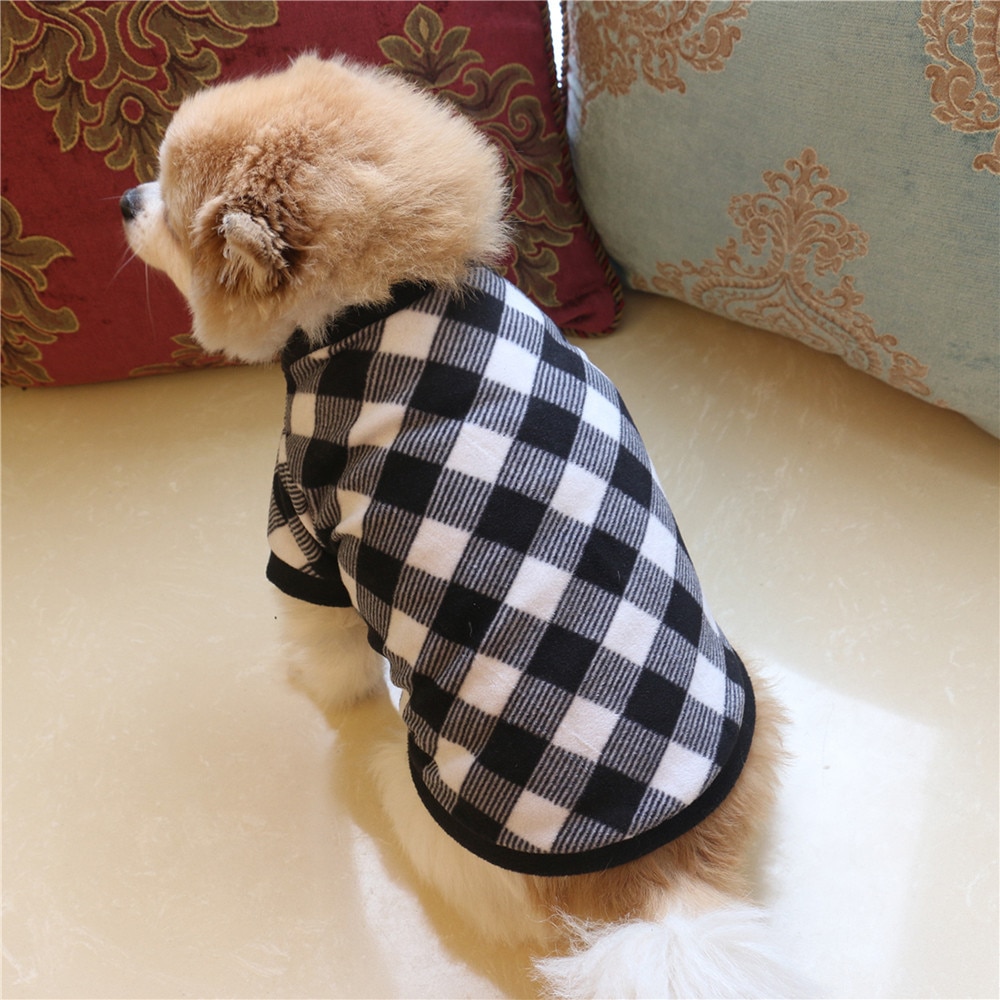 Hundetøj kat villus fleece til små hunde jakke kostume kæledyr t-shirt hvalp doggy tøj tøj chihuahua supplie  #01