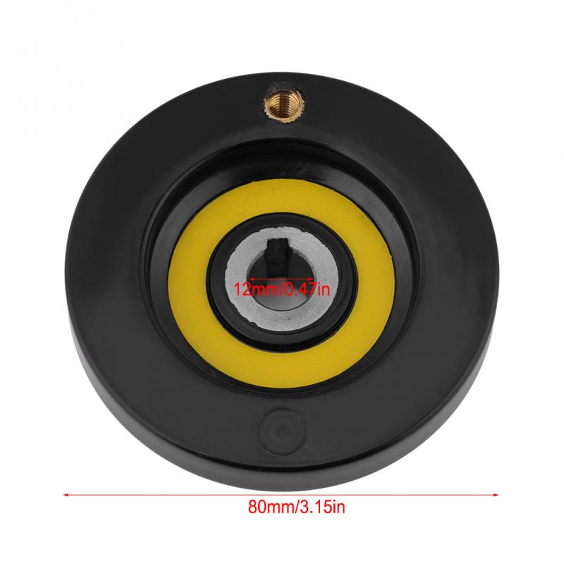 1 pcs Revolving Handle Hand Wheel Lathe Milling Machine Rear Ripple Hand Wheel With Revolving Handle 63mm 80mm 125mm 160mm 200mm: 12x80mm