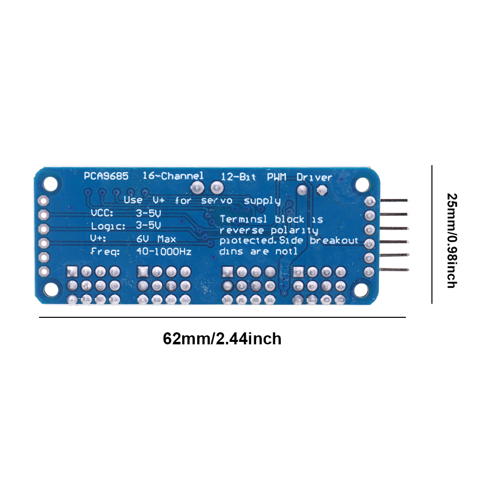 PCA9685 Roboter Regler IIC Schnittstelle 16 Kanal 12-bisschen PWM Servomotor Schild Treiber für Arduino Roboter/Himbeere Pi