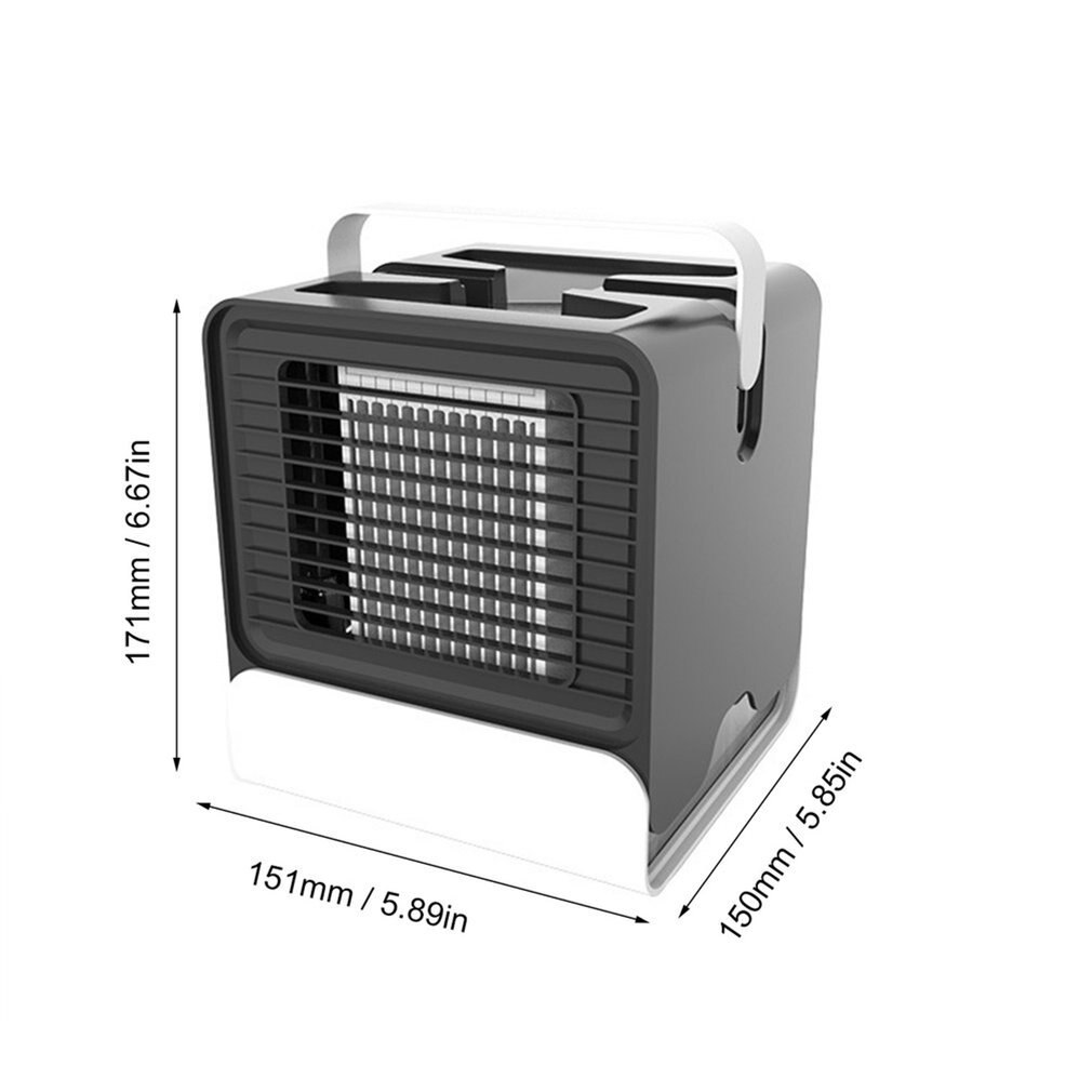 Mini ventilador de aire acondicionado Anion, Enfriador de escritorio, refrigeración de oficina, Mini aire acondicionado, ventilador de refrigeración fresco para dormitorio, hogar, 23db