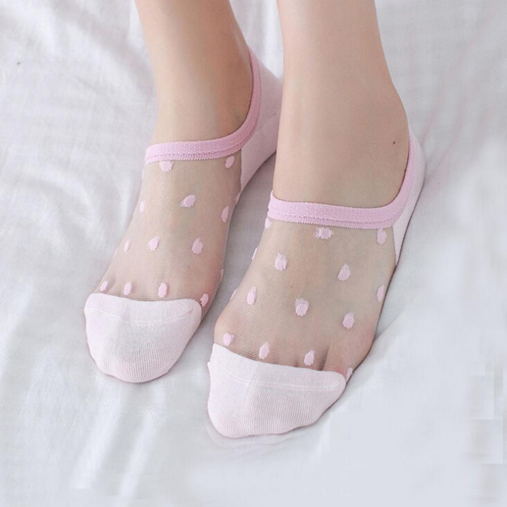 5 paar/pak kanten mesh visnet sokken meisjes sokken transparant stretch elasticiteit enkel net garen dunne dames sokken calcetines mujer: Grijs